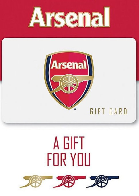 Arsenal Gift Card 50 GBP Key UNITED KINGDOM