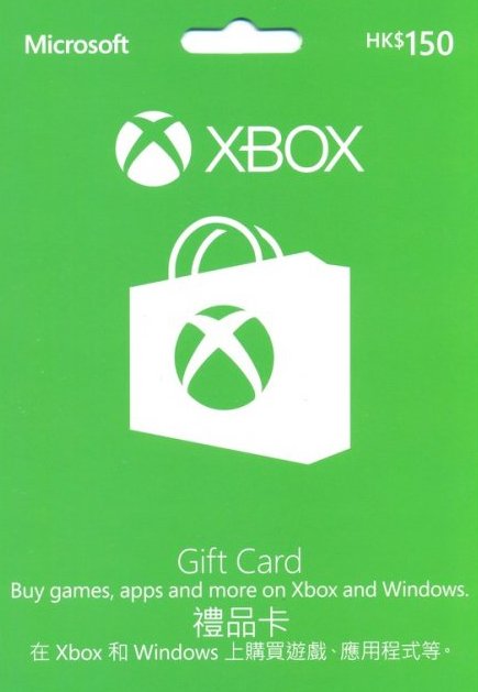 Xbox Live Gift Card 150 HKD Key