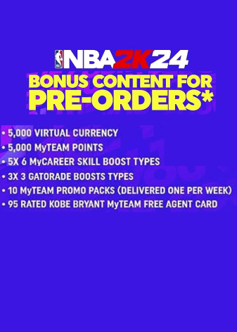 NBA 2k24 Pre-Order Bonus (DLC)