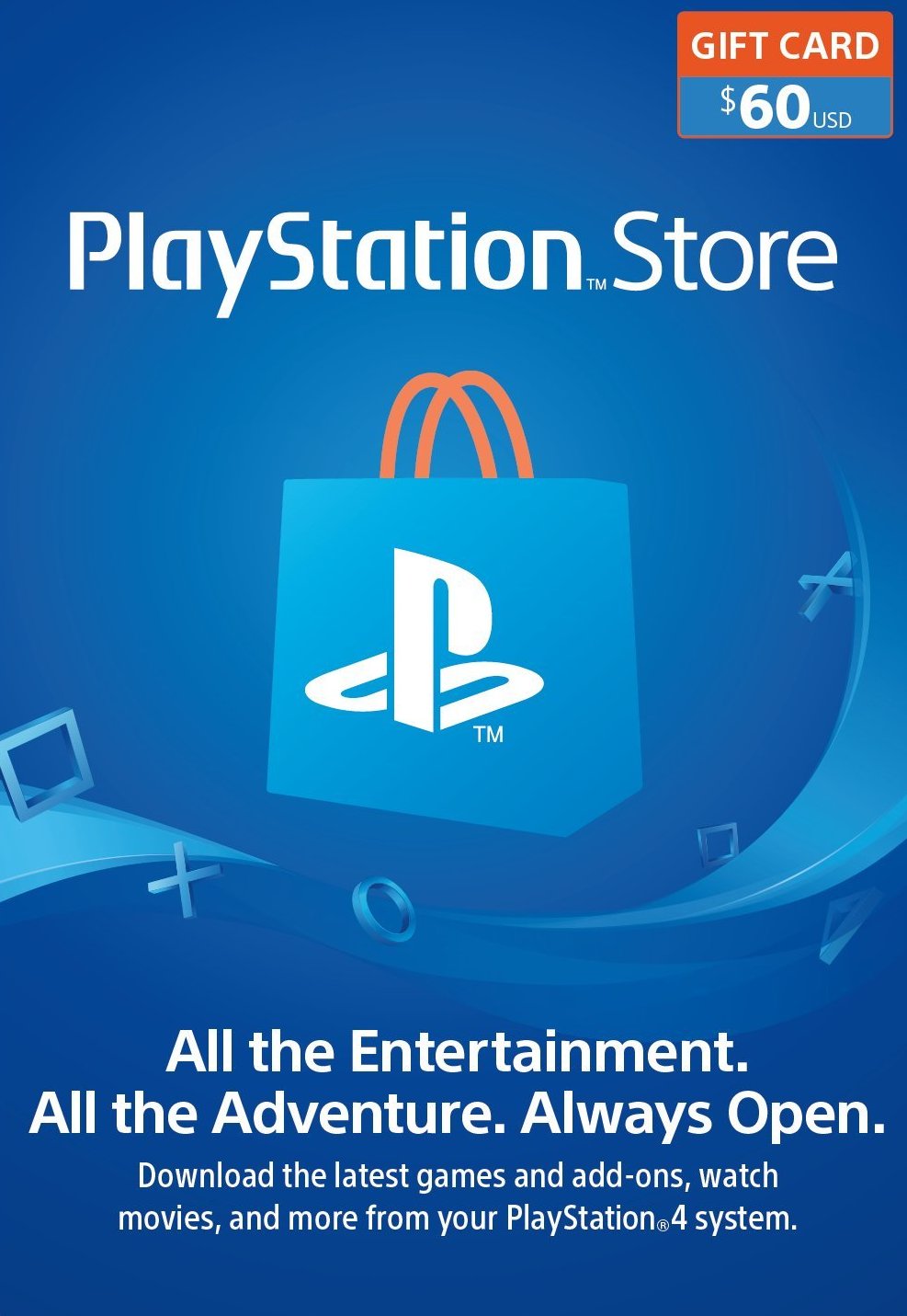 PlayStation Network Card PSN Card 60 USD