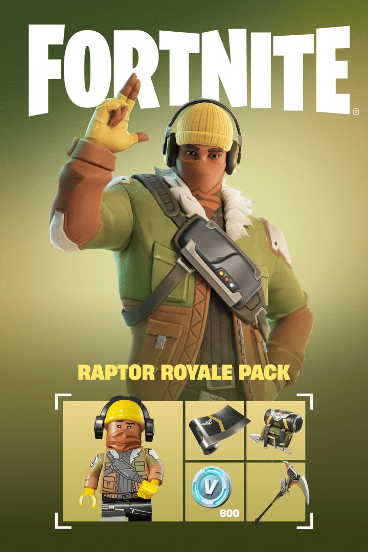 Fortnite - Raptor Royale Pack + 600 V-Bucks