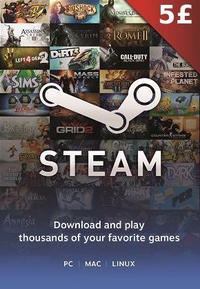 Steam Gift Card 5 GBP