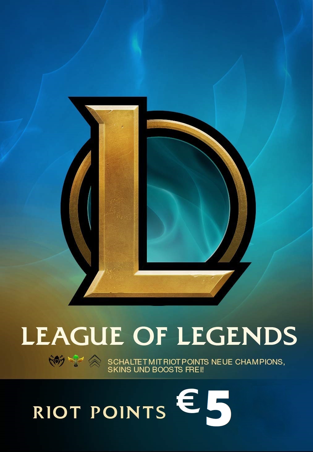 5€ LoL Gift Card - Riot Points / Valorant Points!