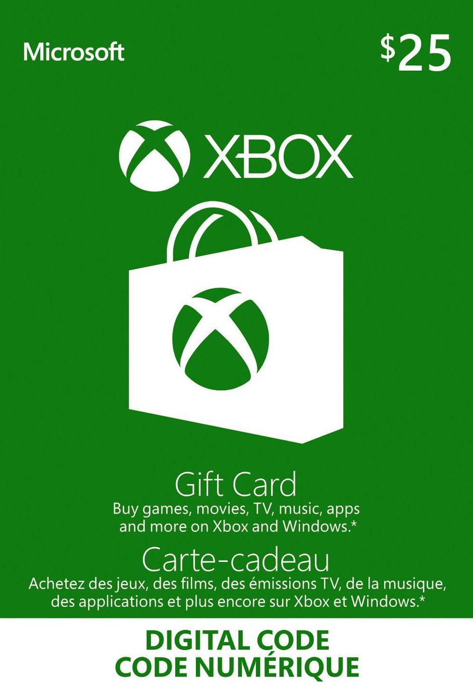 Xbox Live Gift Card 25 CAD Key