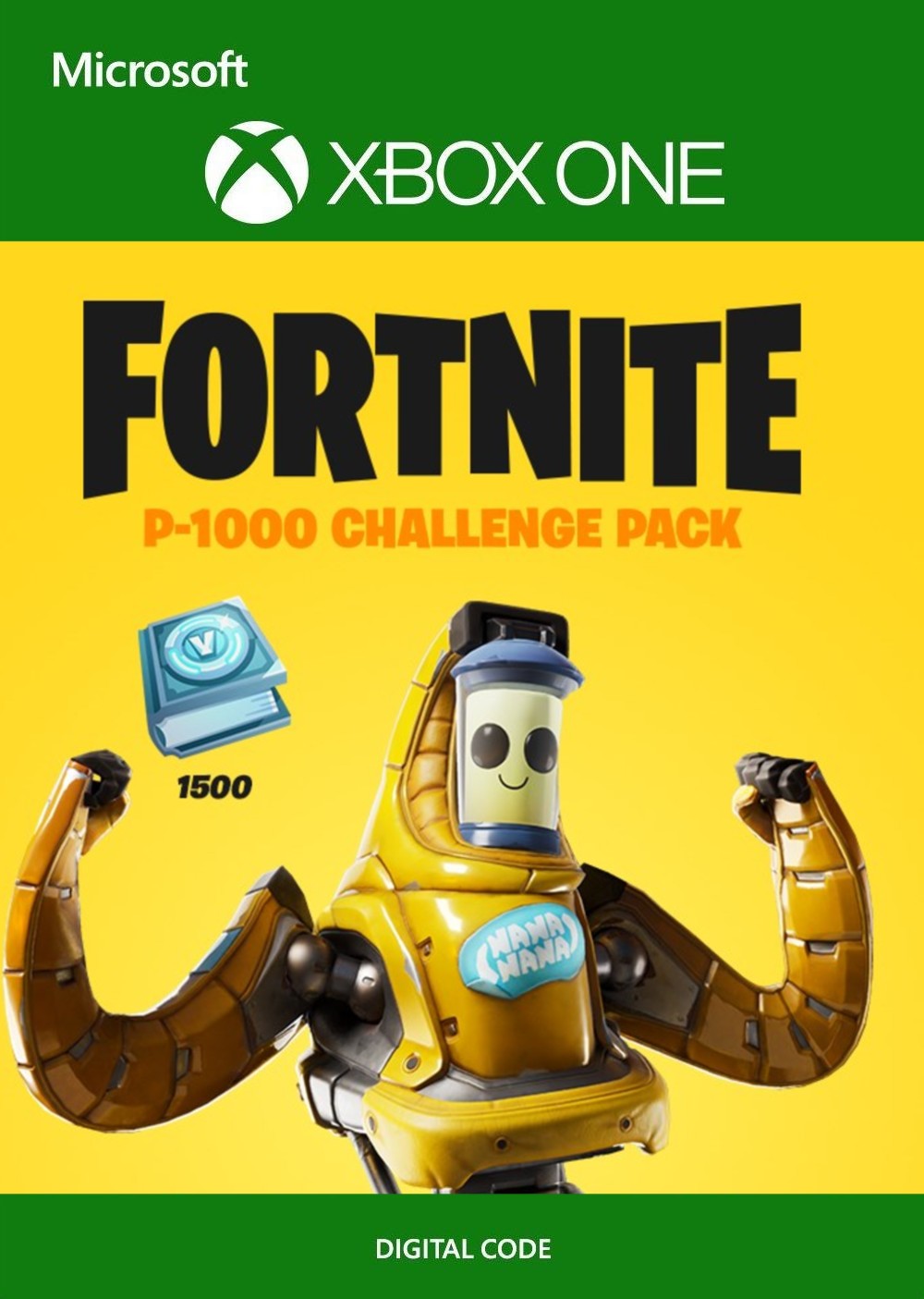 Fortnite - P-1000's Challenge Pack + 1,500 V-Bucks Challenge (Xbox One) (DLC)