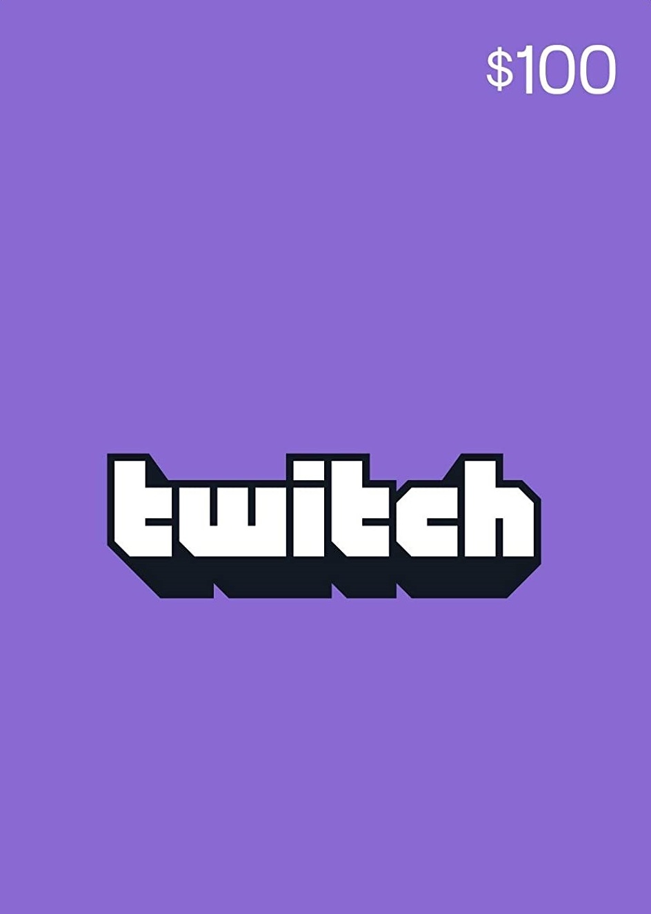 Twitch Gift Card 100 USD Key