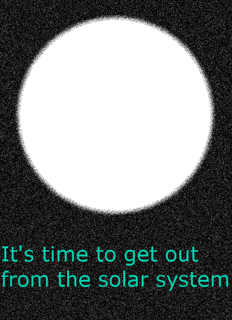 It's time to get out from the solar system game cover