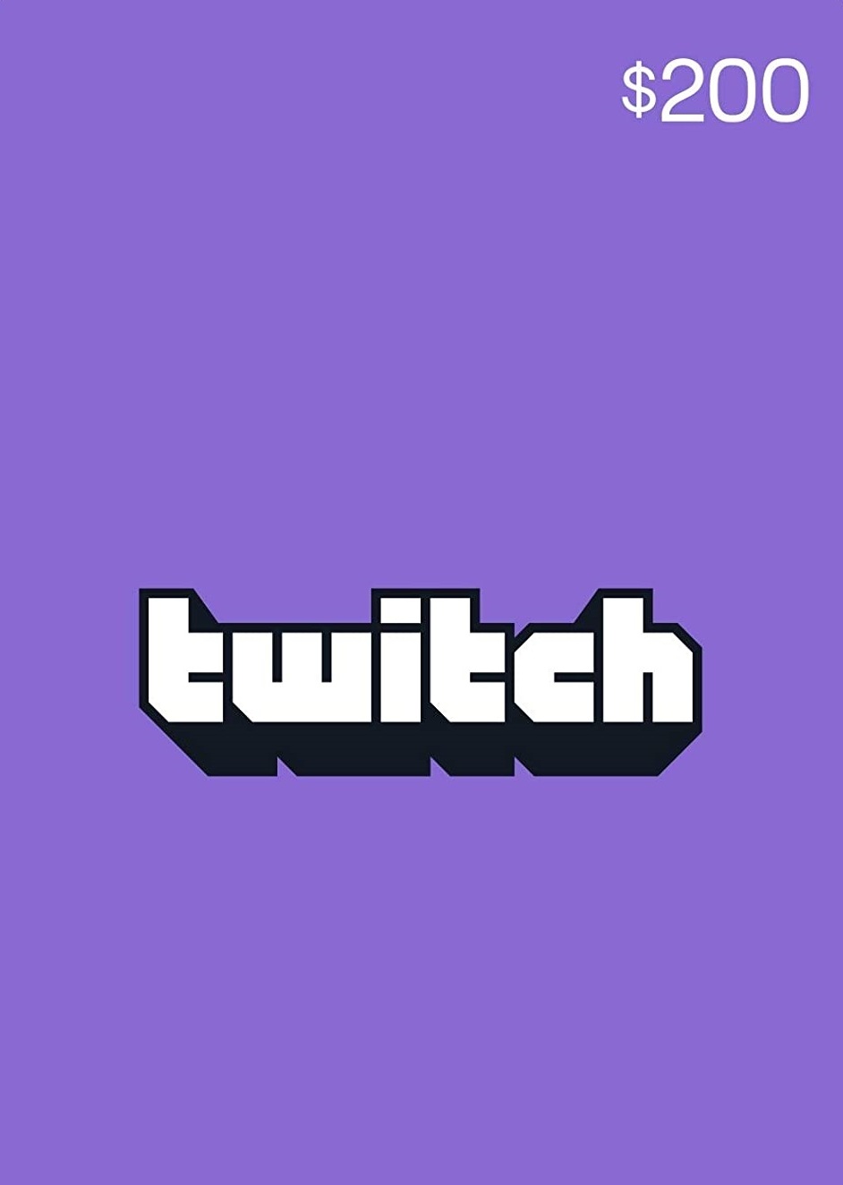 Twitch Gift Card 200 USD Key