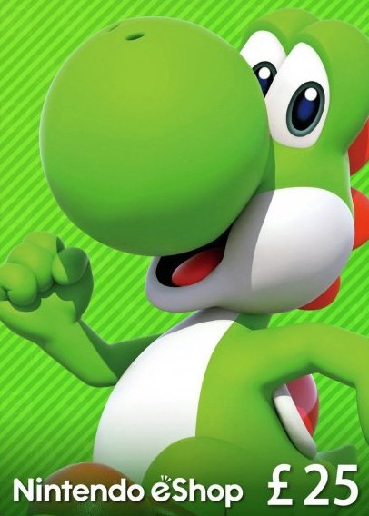Nintendo gift card 25 GBP