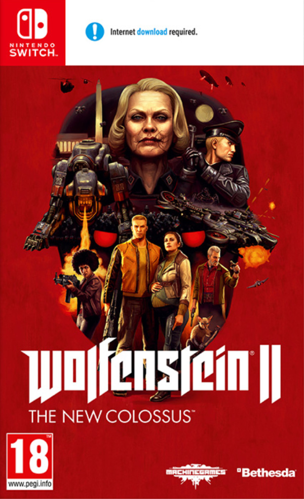 Wolfenstein 2 The New Colossus (Cut) (Germany Version) (Nintendo Switch) Eshop Key...