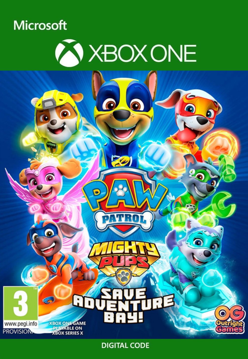 PAW Patrol Mighty Pups Save Adventure Bay XBOX One / Xbox Series X|S