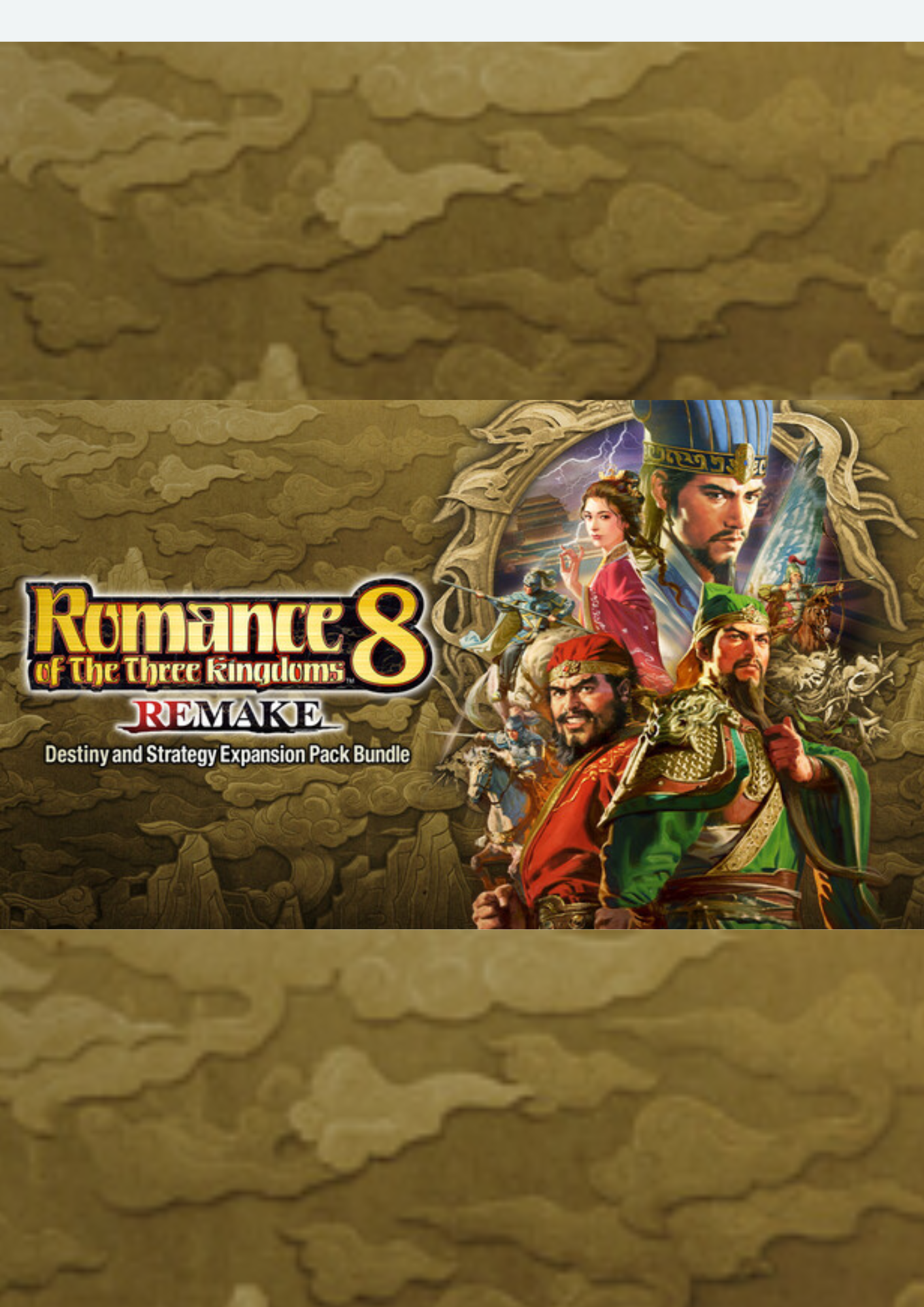 ROMANCE OF THE THREE KINGDOMS 8 REMAKE: Destiny and Strategy Expansion Pack Bundle