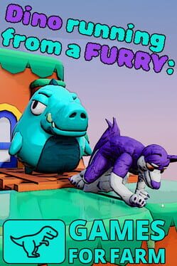 Dino running from a FURRY: GAMESFORFARM game cover