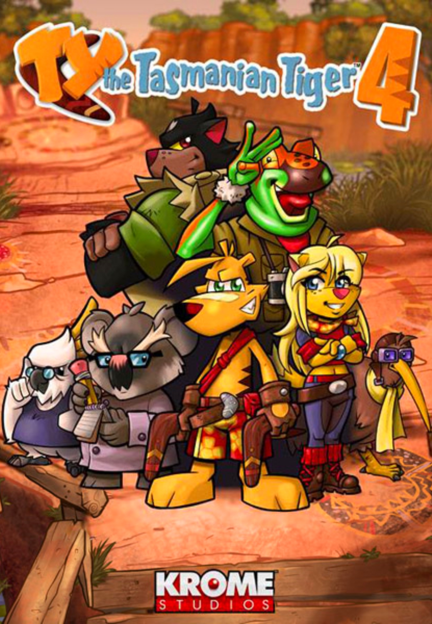 TY the Tasmanian Tiger 4 game cover