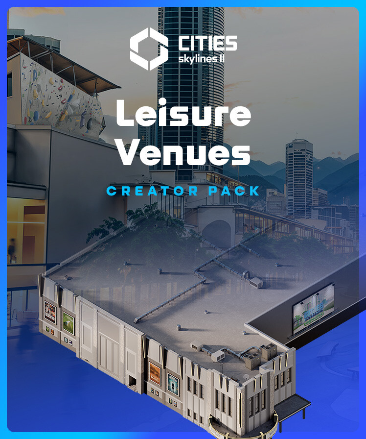 Cities: Skylines II - Creator Pack: Leisure Venues (DLC) Steam Key (PC) LATAM