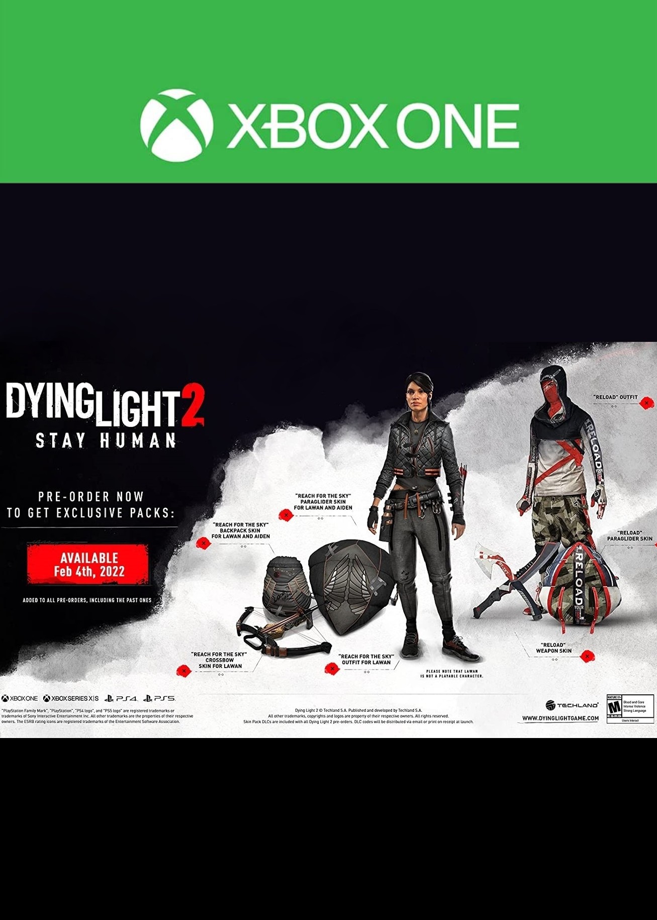 Dying Light 2 Stay Human - Pre-Order Bonus (DLC) (Xbox One) Key