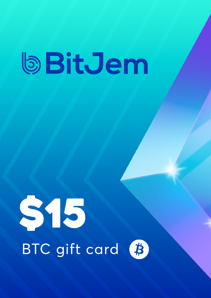 BitJem Bitcoin Gift Card 15 USD