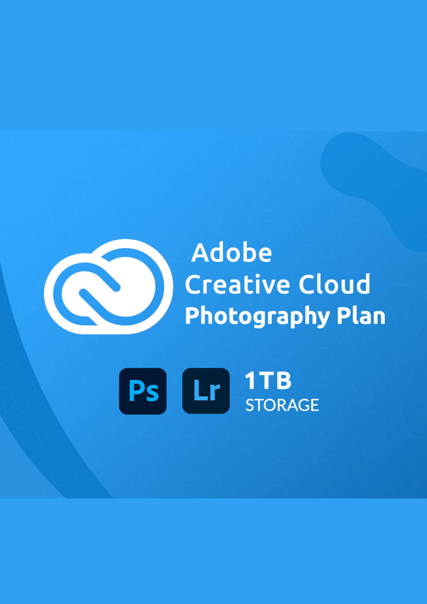 Adobe Creative Cloud Photography Plan - 1TB Cloudstorage (3 Months/1 PC) Subscription Key GLOBAL