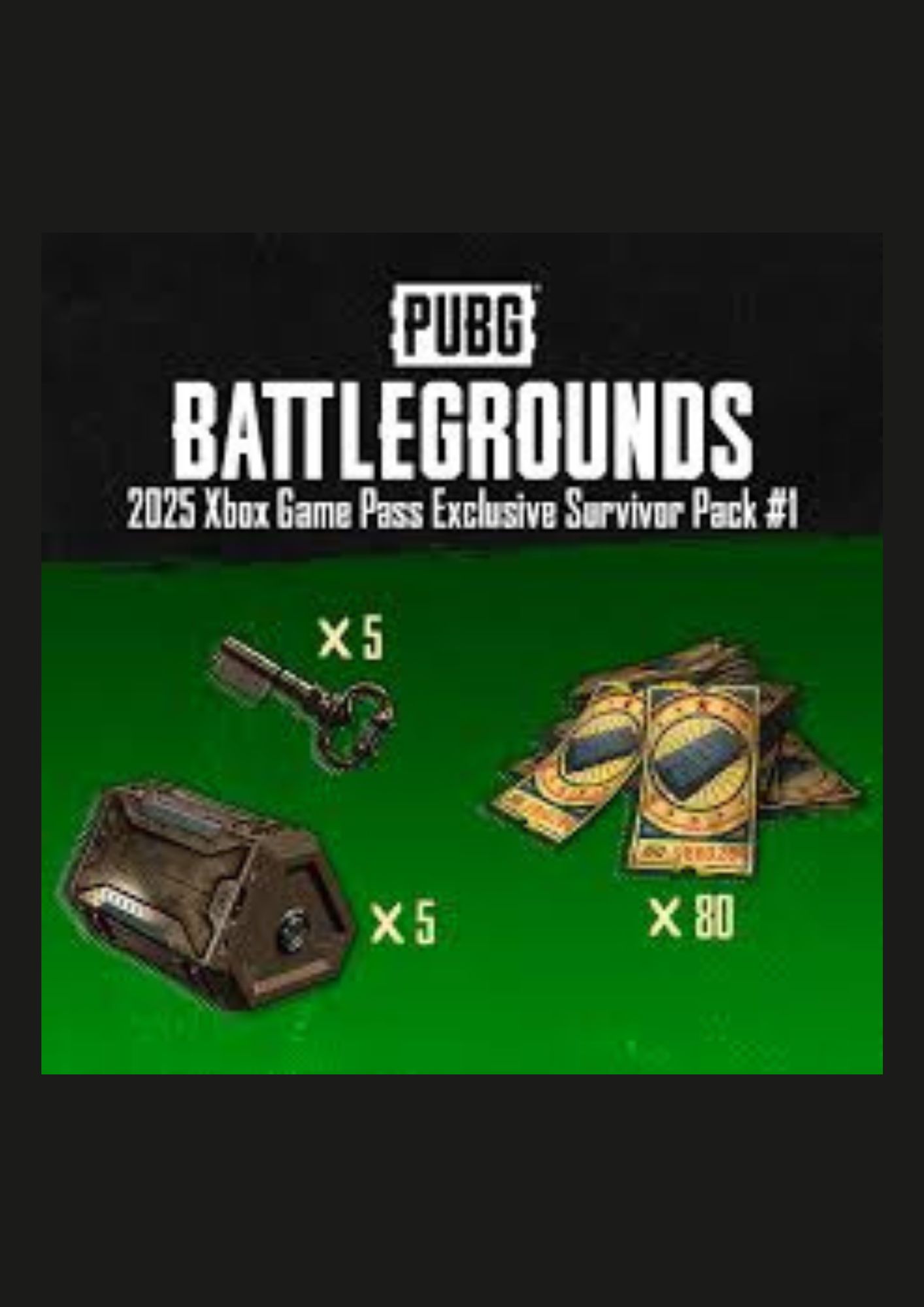 PlayerUnknown's Battlegrounds - 2025 Xbox Game Pass Exclusive Survivor Pack 1 (DLC)