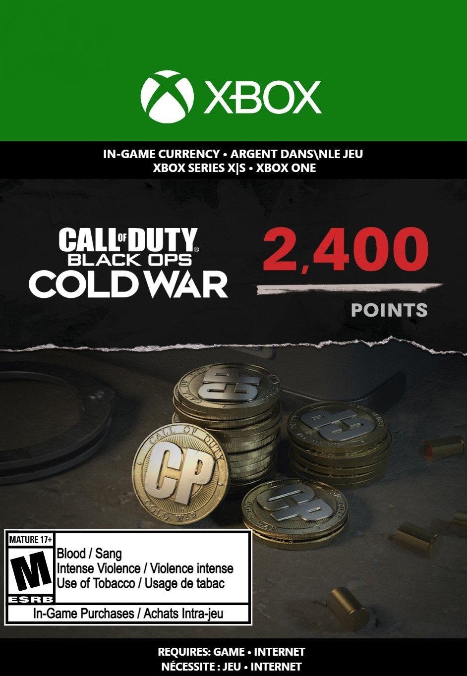 2,400 Call of Duty: Black Ops Cold War Points