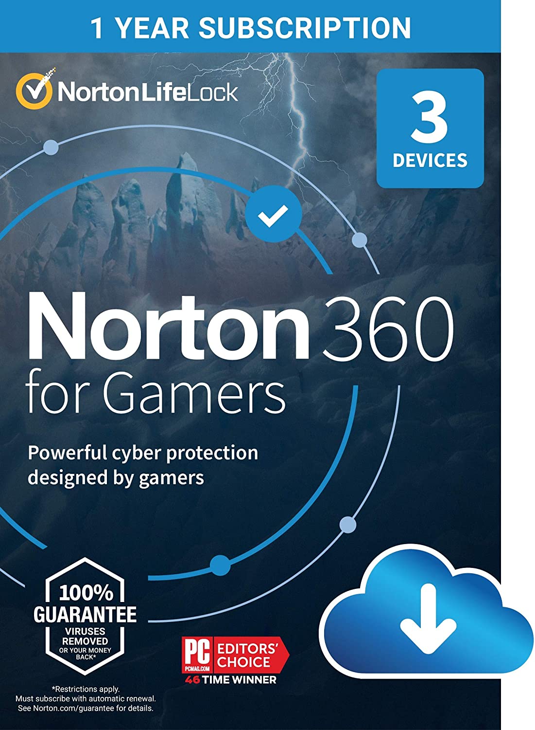 Norton 360 Deluxe for Gamers - 3 Devices 1 Year