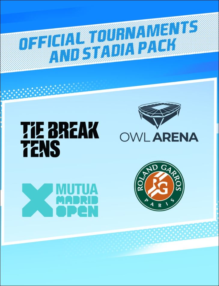 Tennis World Tour 2 Official Tournaments and Stadia Pack