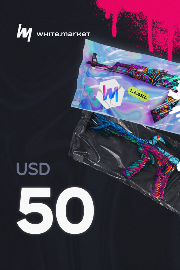 WhiteMarket Wallet Card 50 USD Key GLOBAL