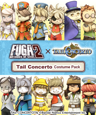 Fuga: Melodies of Steel 2 - Tail Concerto Costume Pack (DLC) Steam Key (PC) GLOBAL