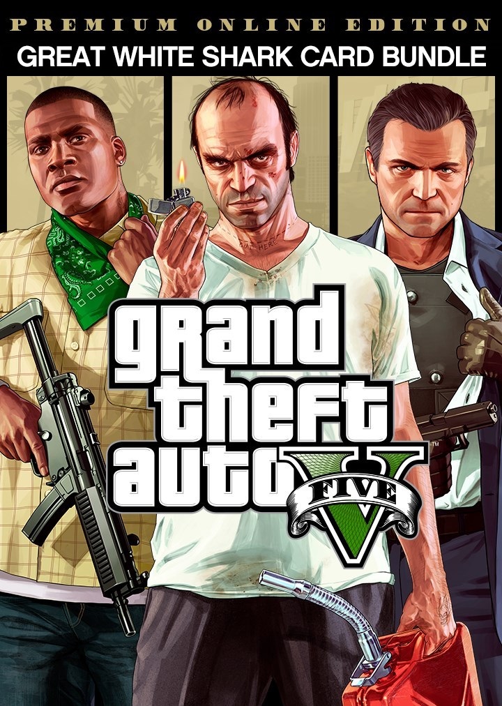 GTAV Premium Online Edition & Great White Shark Card Bundle