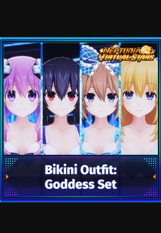 Neptunia Virtual Stars - Bikini Outfit: Goddess Set