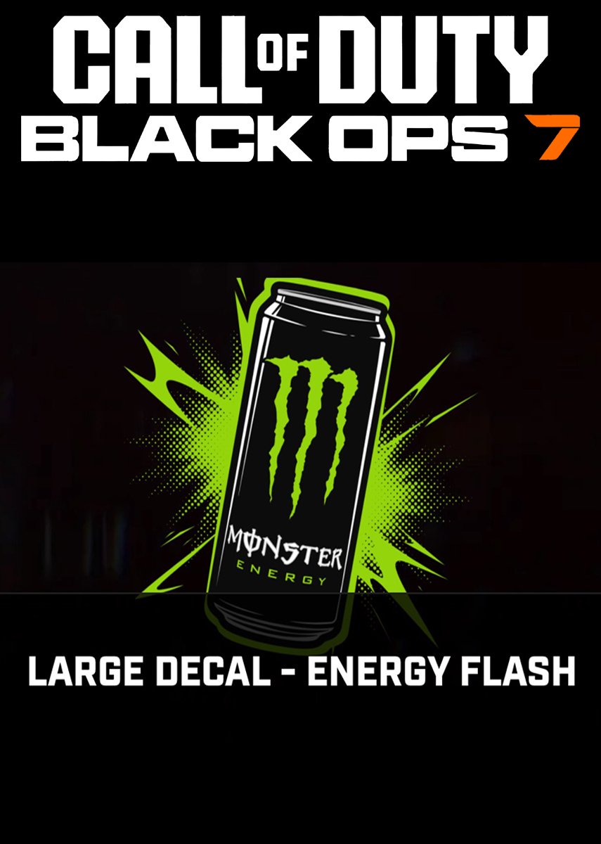 Call of Duty: Black Ops 7 - Energy Flash Large Decal (DLC) (PS4/PS5/XBOX ONE/XBOX SERIES X/PC) Official Website Key GLOBAL