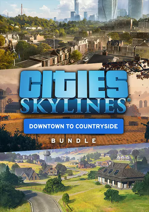 Cities: Skylines - Downtown to Countryside Bundle (DLC) Steam Key (PC) GLOBAL
