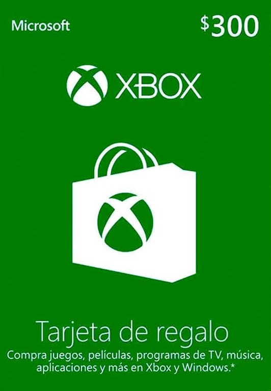 Xbox Live Gift Card 300 MXN