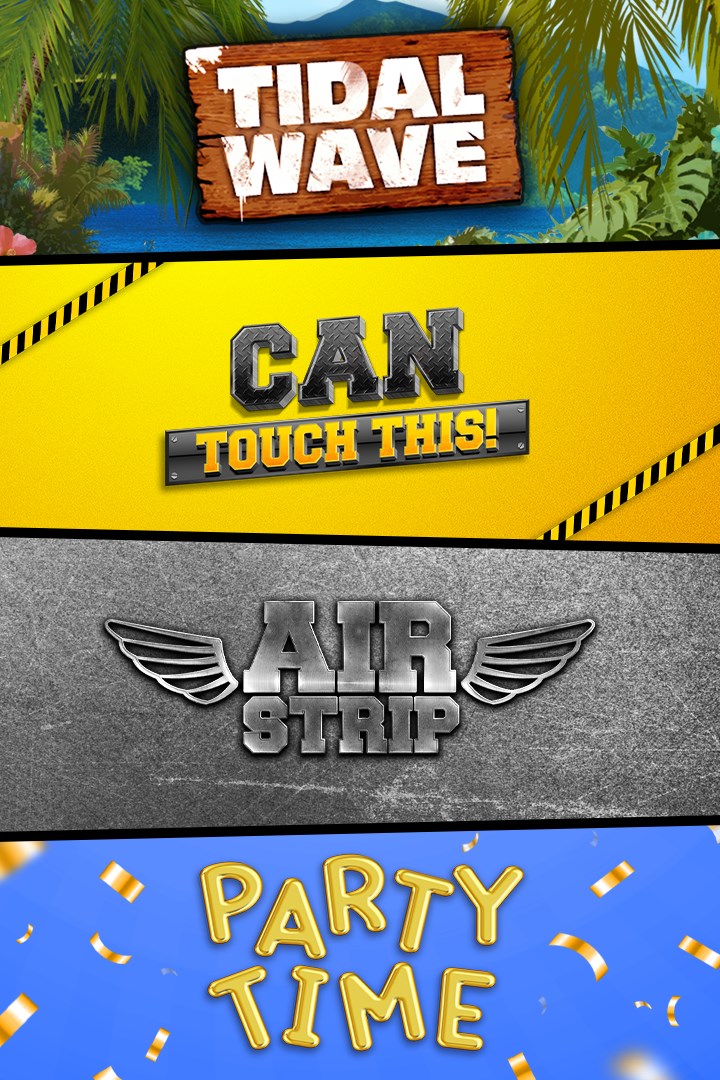 Tidal Wave DLC + Airstrip DLC +Can Touch This DLC + Party Time DLC Bundle