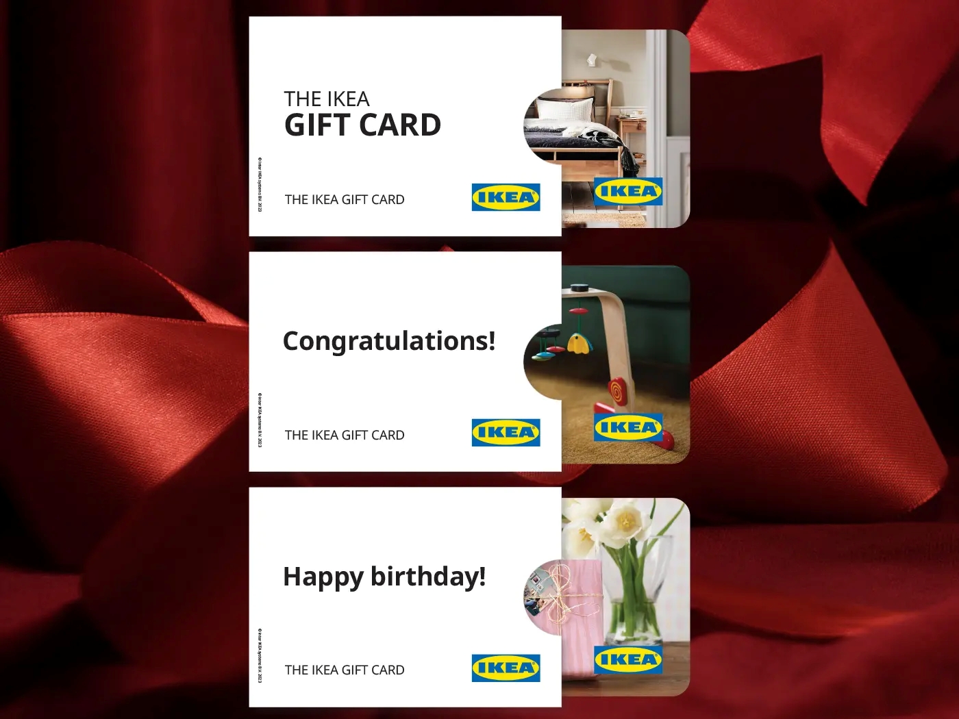 selection of IKEA gift cards online