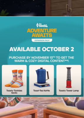 The Sims 4 Adventure Awaits Expansion Pack Pre-order Bonus (DLC)