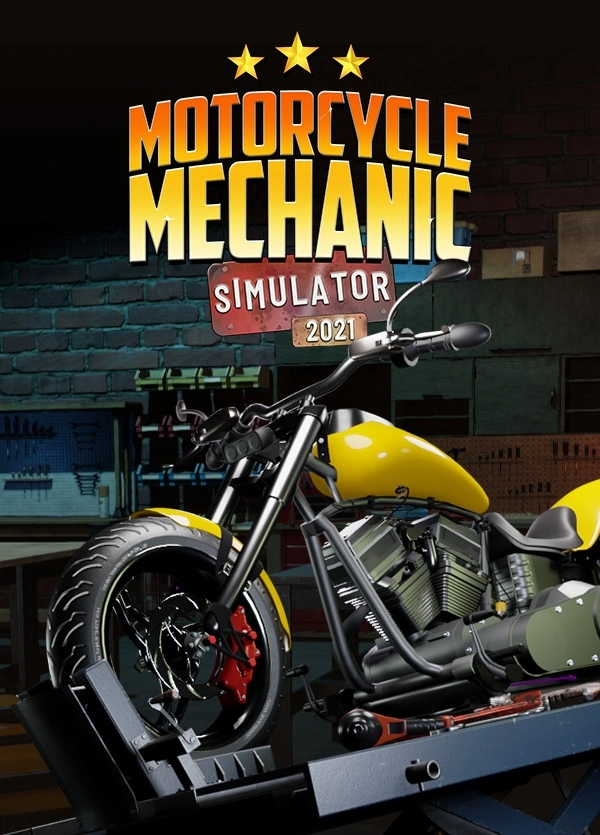 Motorcycle Mechanic Simulator 2021 game cover