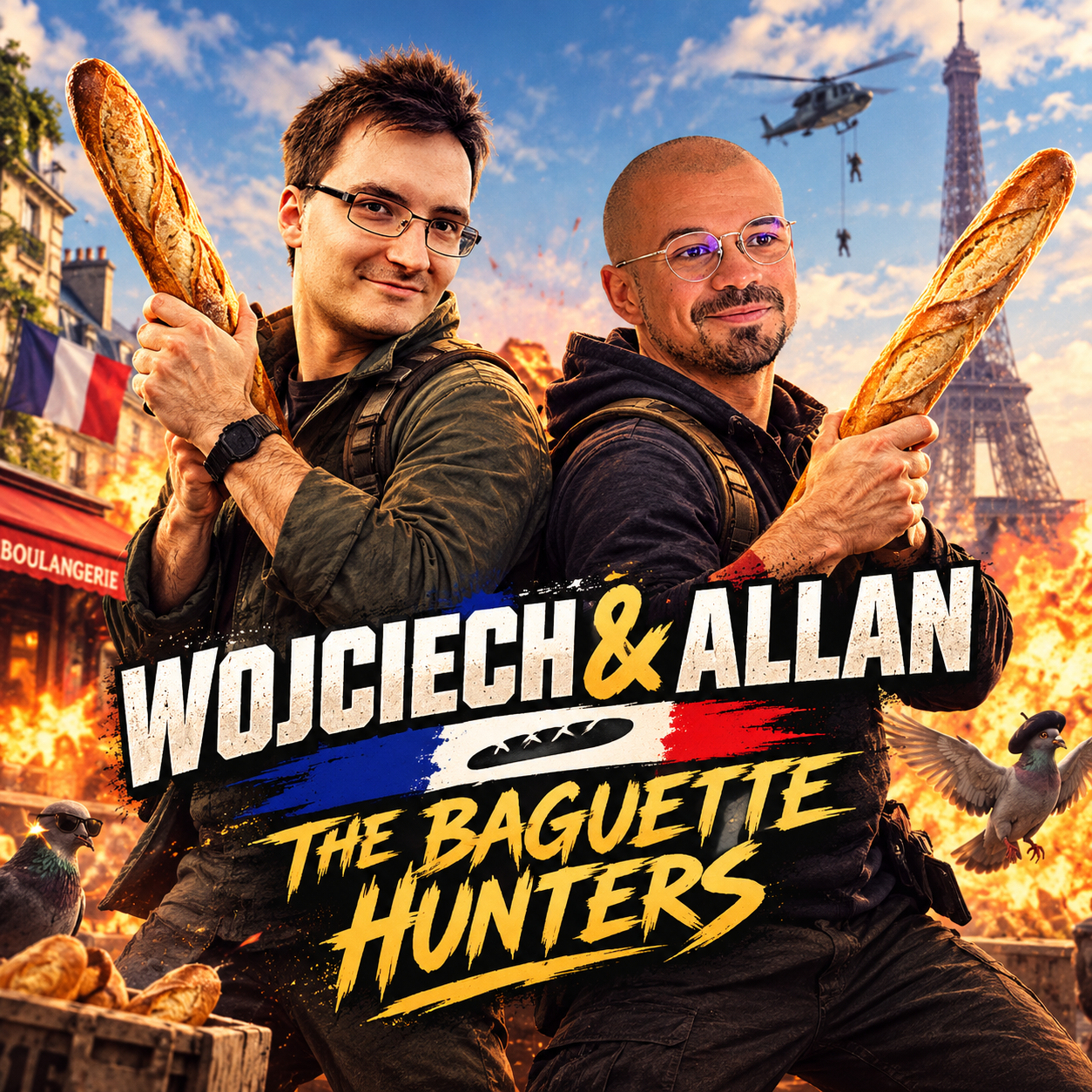 Arte de Wojciech & Allan: The baguette hunters