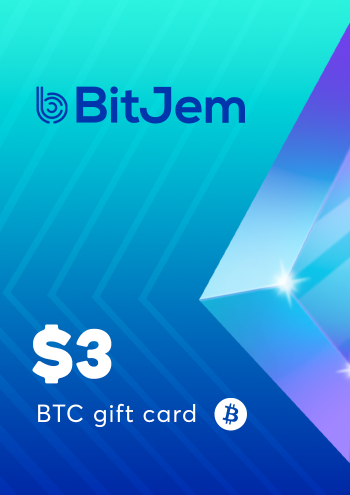BitJem Bitcoin Gift Card 3 USD