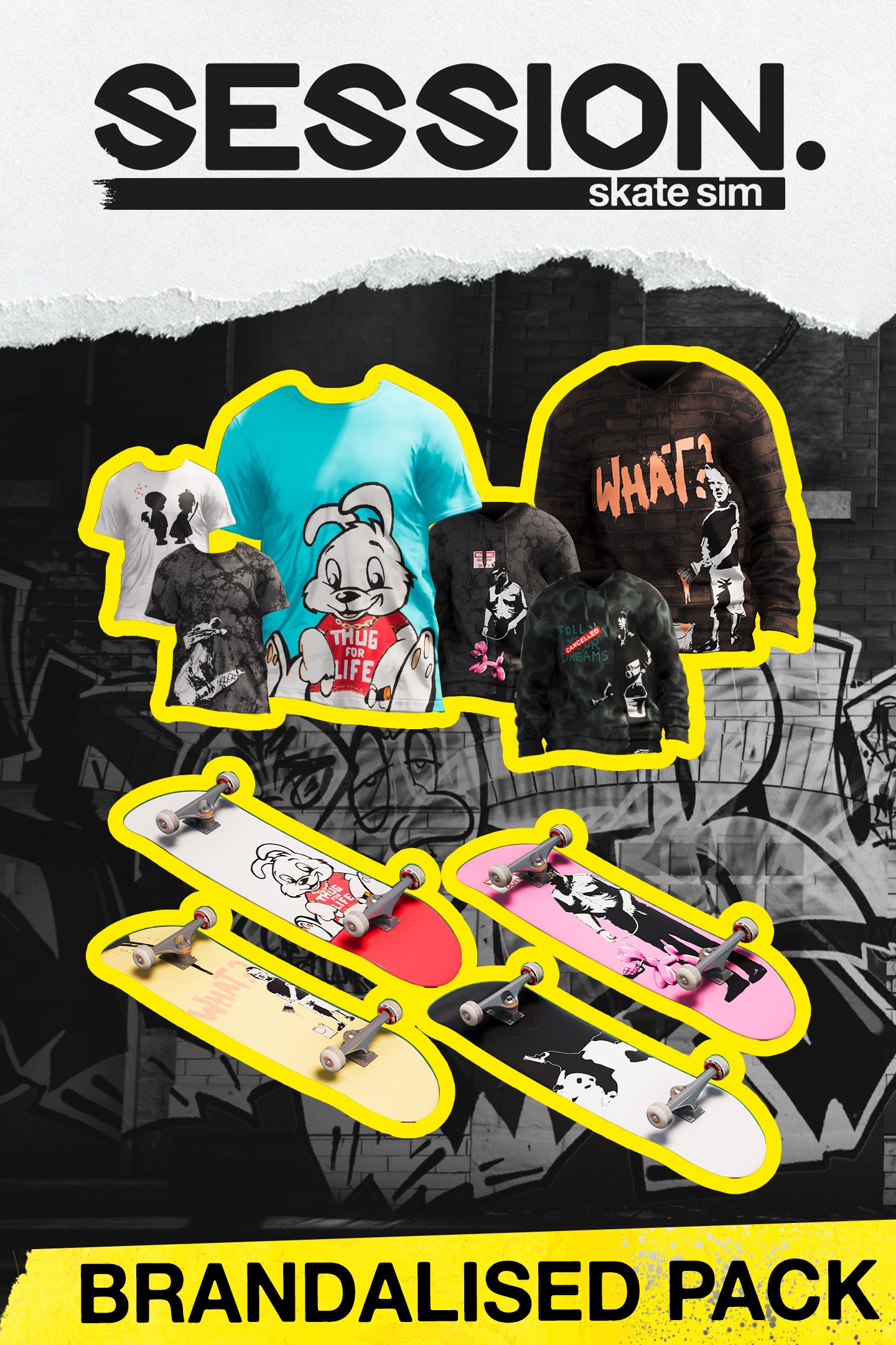 Session: Skate Sim Brandalised Pack (DLC) (PC) Steam Key GLOBAL