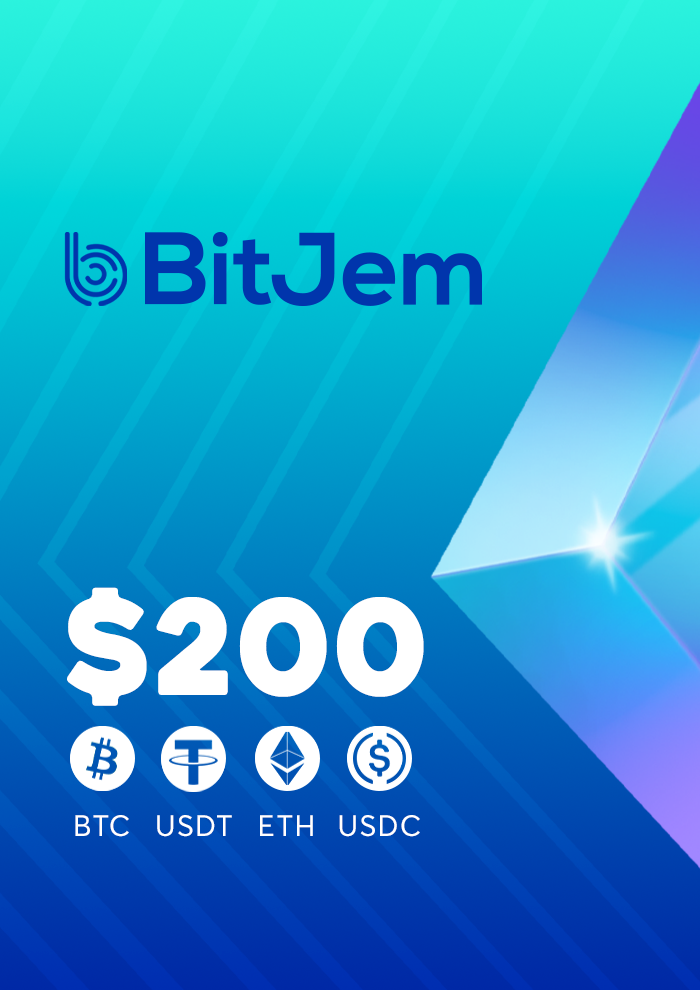 BitJem Crypto Gift Card 200 USD