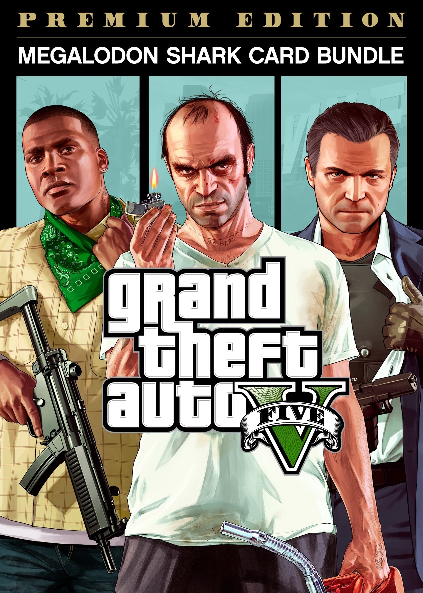 GTA V: Premium Online Edition & Megalodon Shark Card Bundle