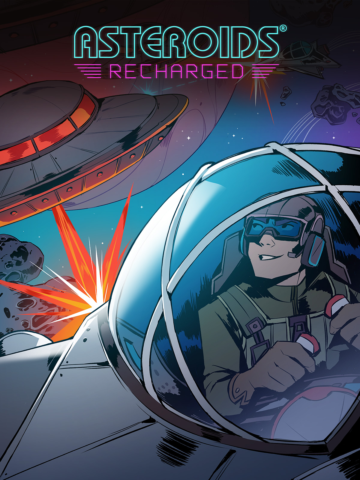 Asteroids: Recharged game cover