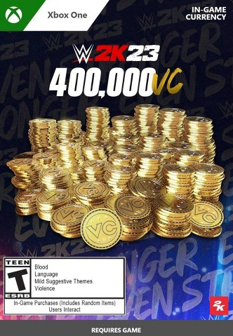 WWE 2K23 400,000 Virtual Currency Pack for Xbox One