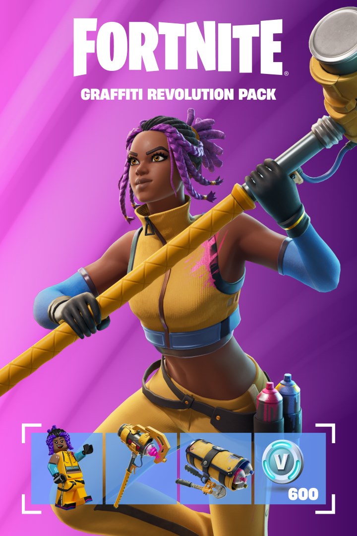 Fortnite - Graffiti Revolution Pack + 600 V-Bucks