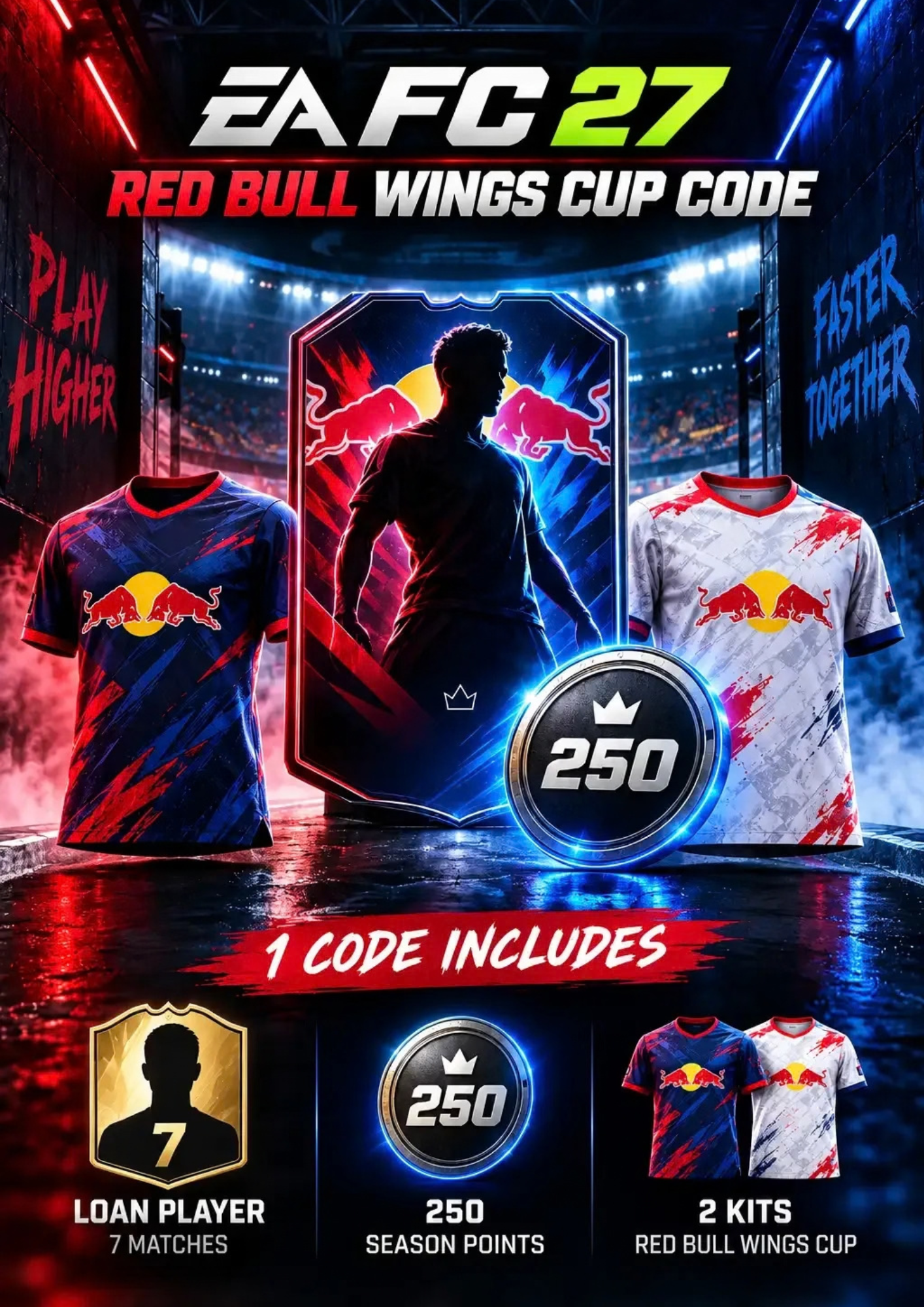 EA SPORTS FC 27 Red Bull Wings Cup 250 Season Points + Kits + Loan Player