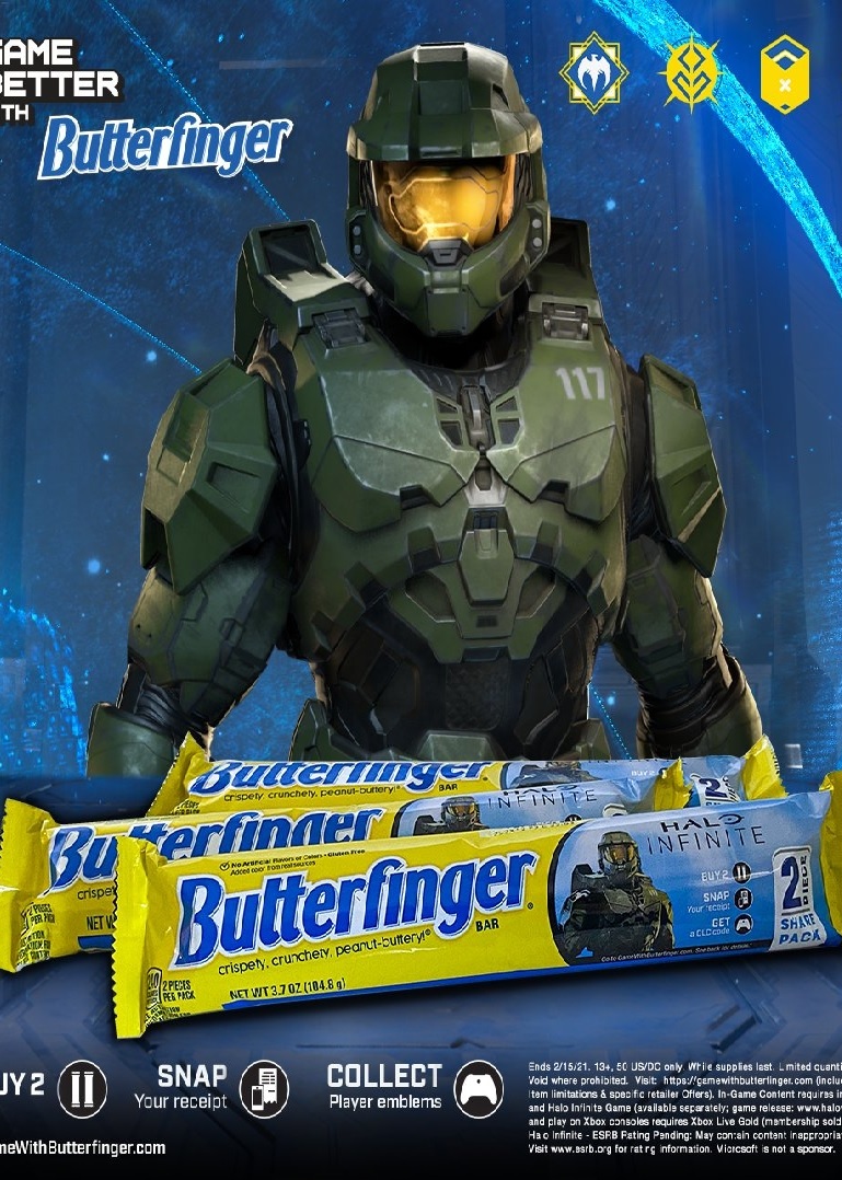 Halo Infinite - 4 x Butterfinger Player Emblems (DLC) Official Website Key GLOBAL
