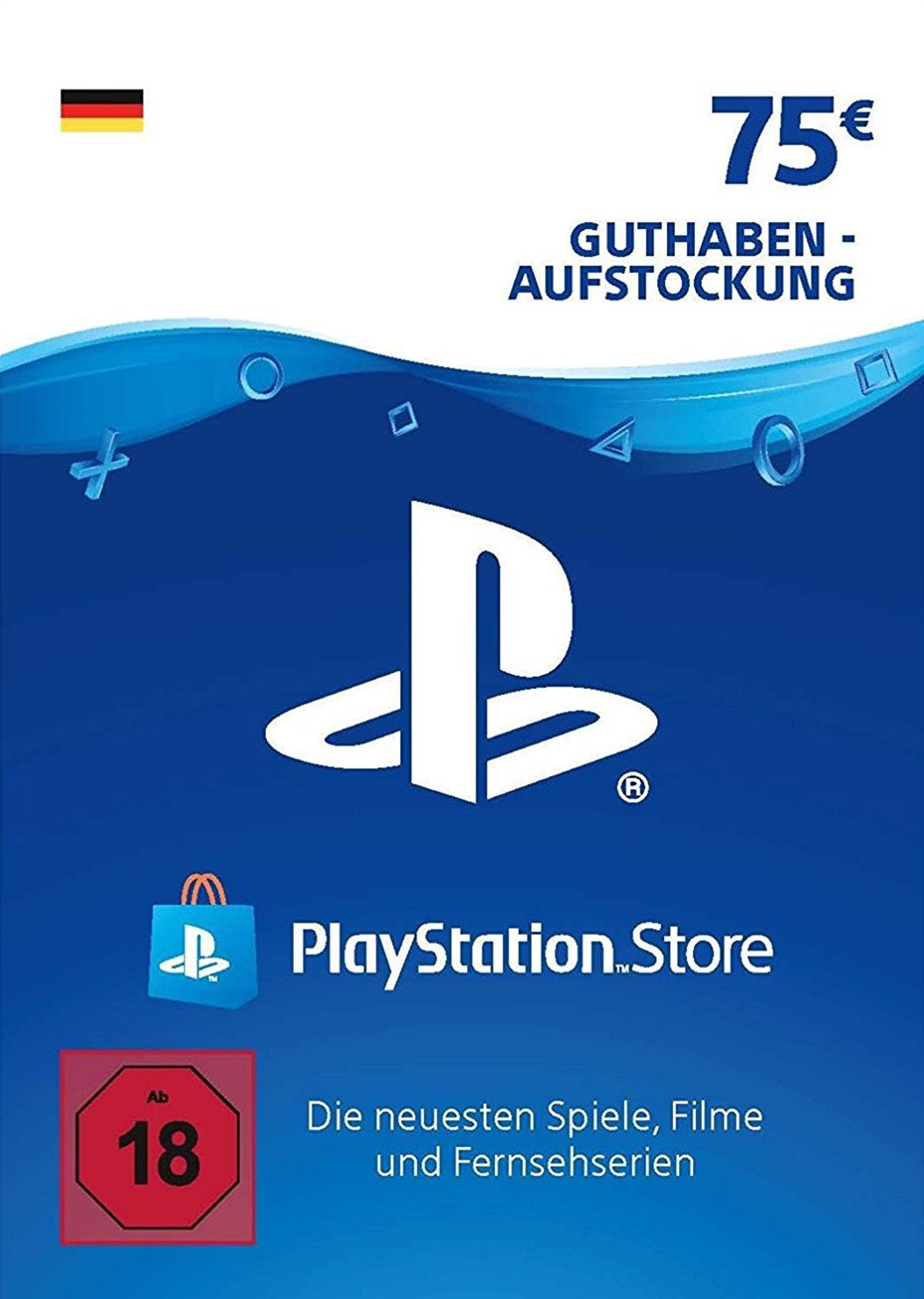 PlayStation Network Card 75 EUR (DE)
