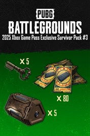 PlayerUnknown's Battlegrounds - 2025 Xbox Game Pass Exclusive Survivor Pack 3