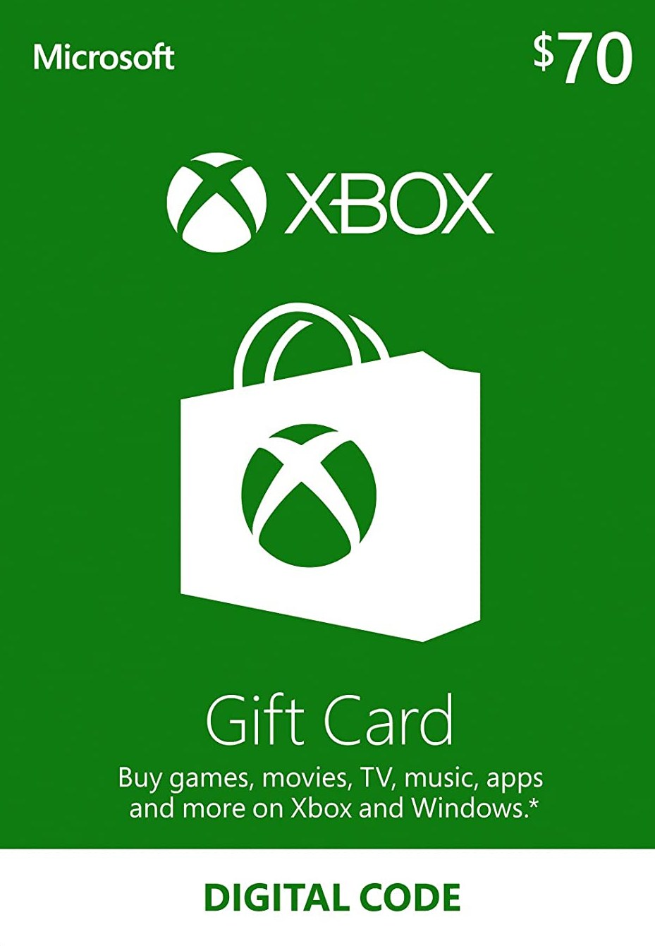 Xbox Live Gift Card 70 USD